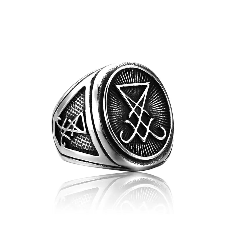 Satan Symbol Ring