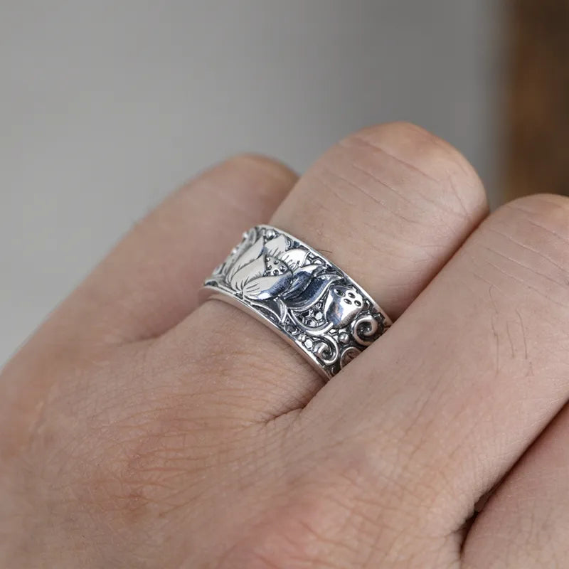 Lotus Heart Ring