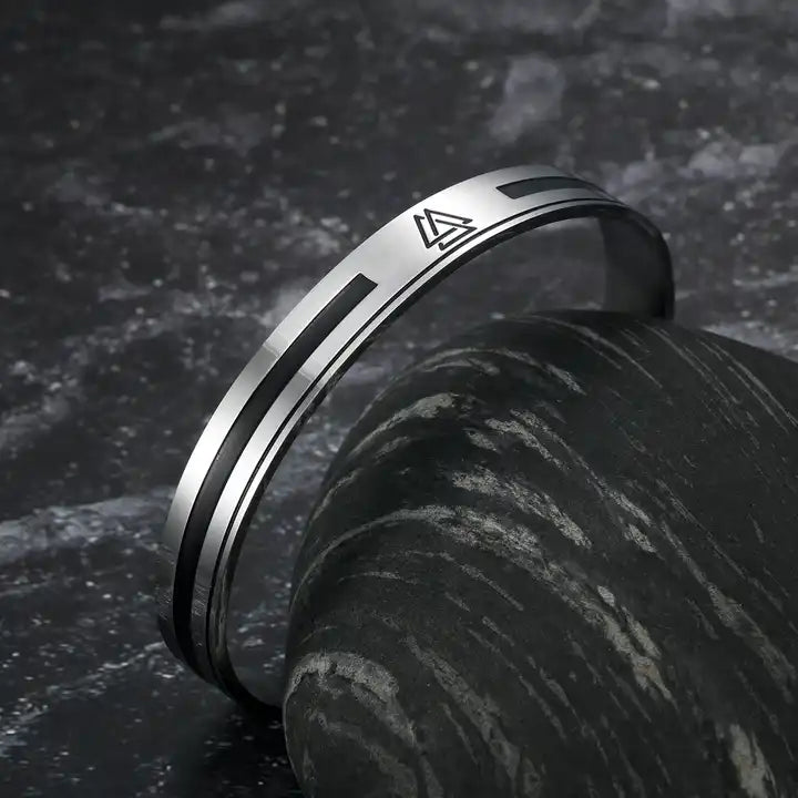 Valknut Steel Bracelet