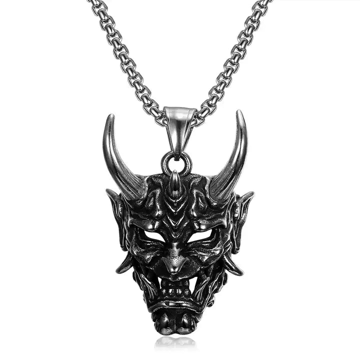 Oni Demon Skull Pendant