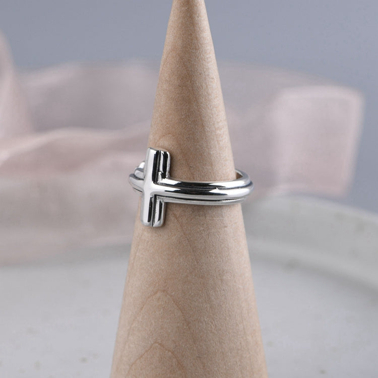 Cross Adjustable ring