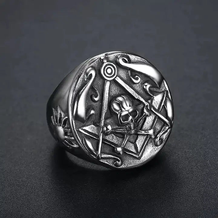 Steel Skull Ring
