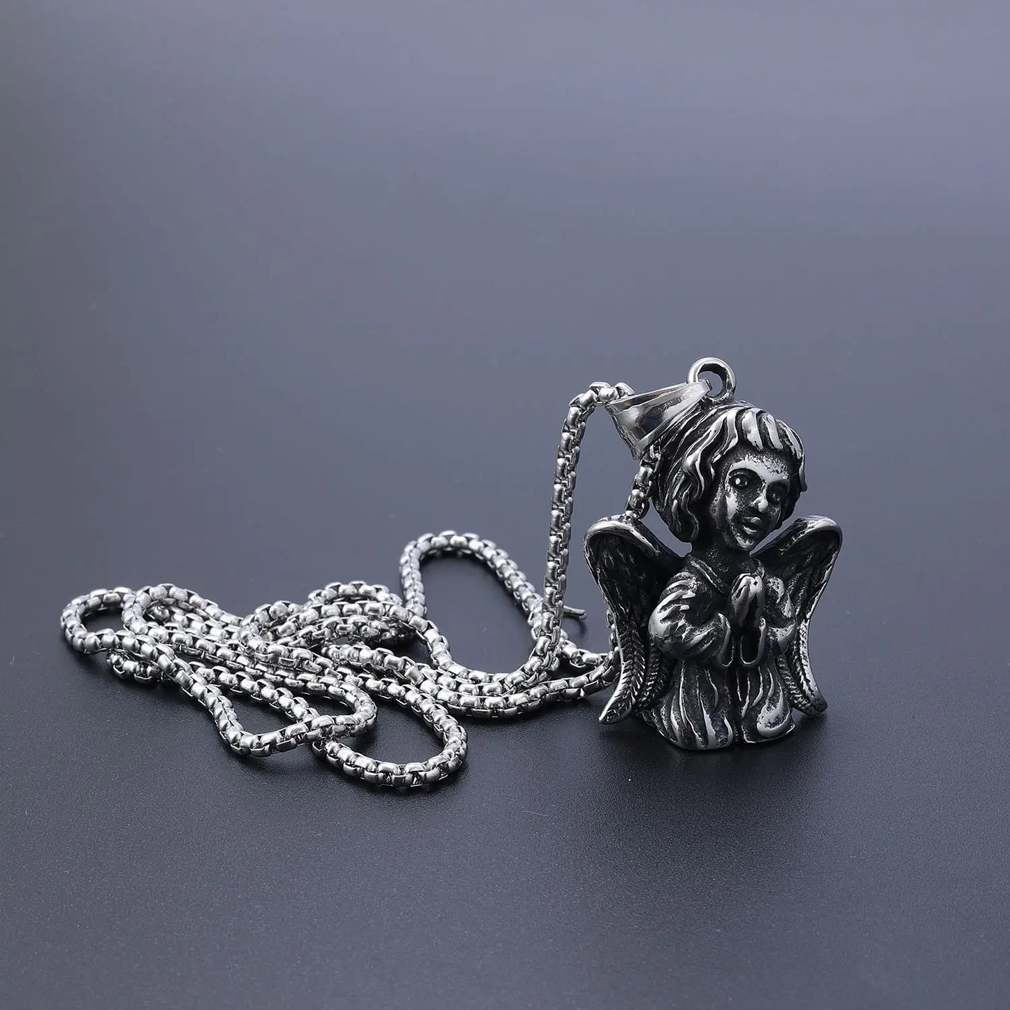 Lovely Praying Baby Angel necklace