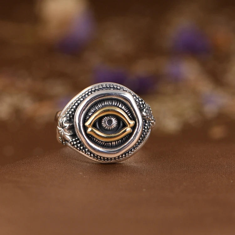 Gold Eye Ring