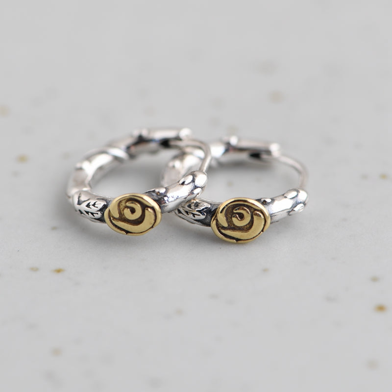 Gold Rose Earrings