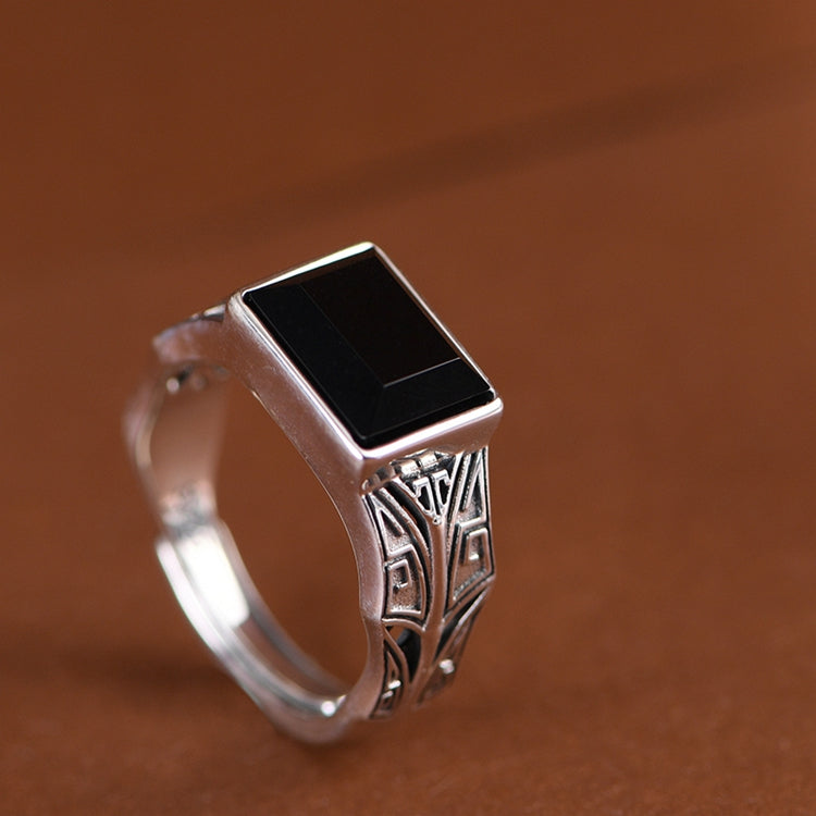 Geometric Gemstone Rings