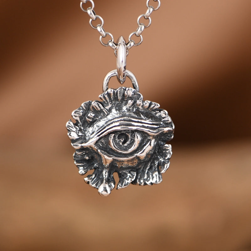 Silver Eyes Necklace