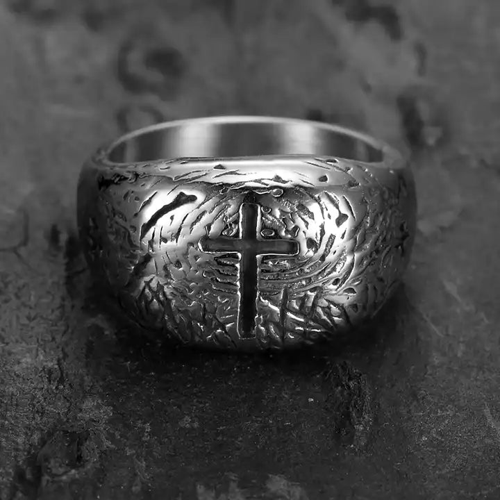 Silver Cross Ring