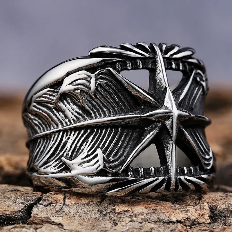 Polaris Star Compass Ring