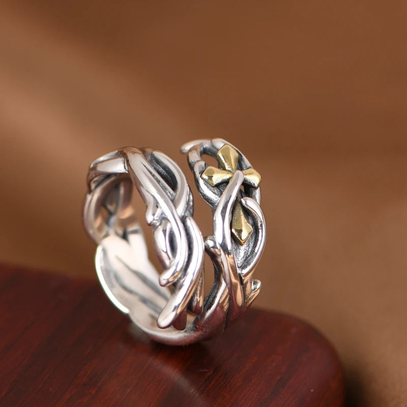 Sterling Cross Ring