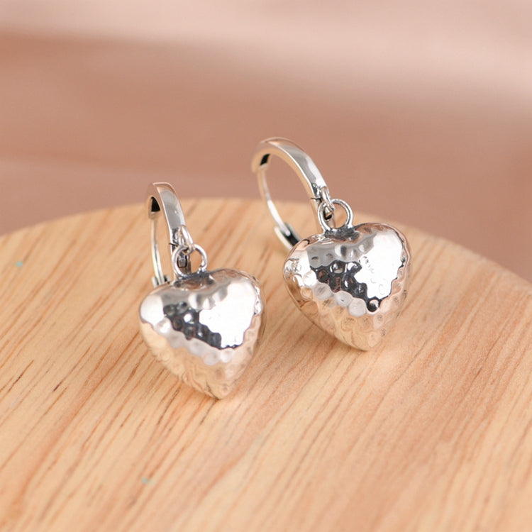 Heart Shaped Drop Earrings