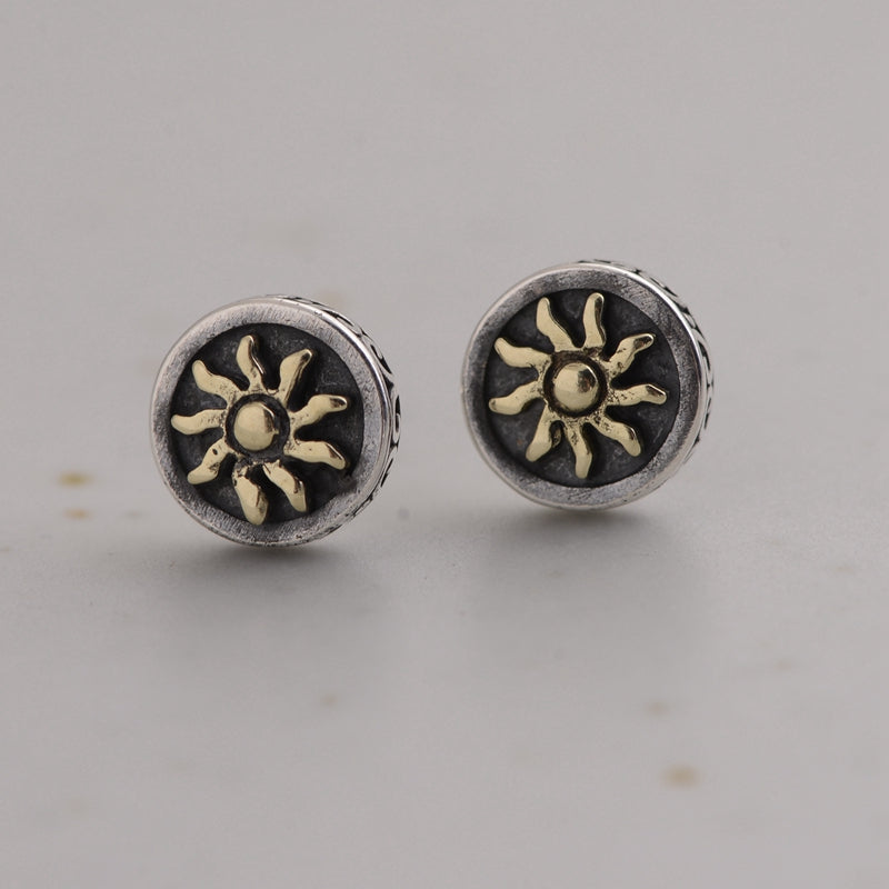 Rock Sun Stud Earrings