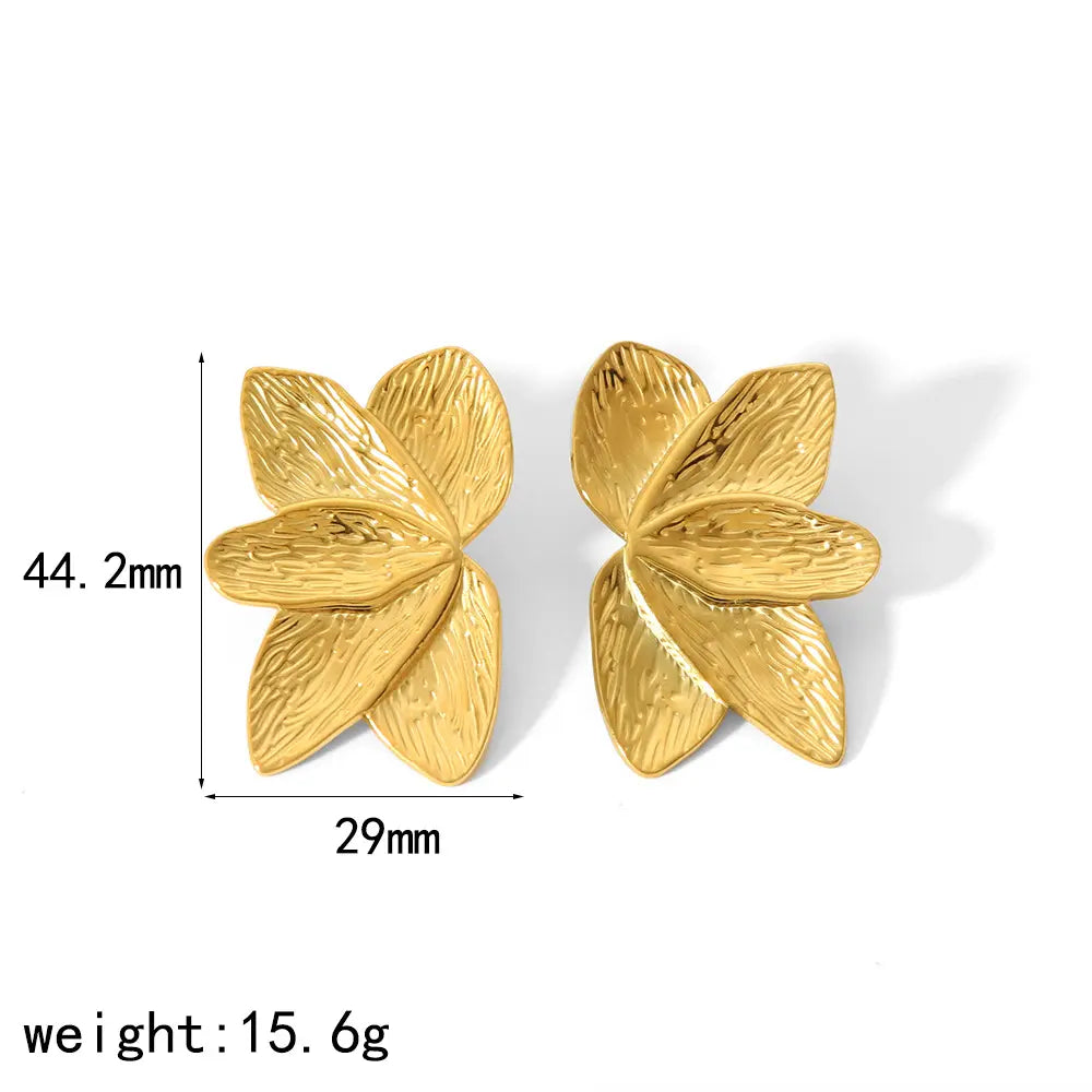 Leaf Flower Earrings