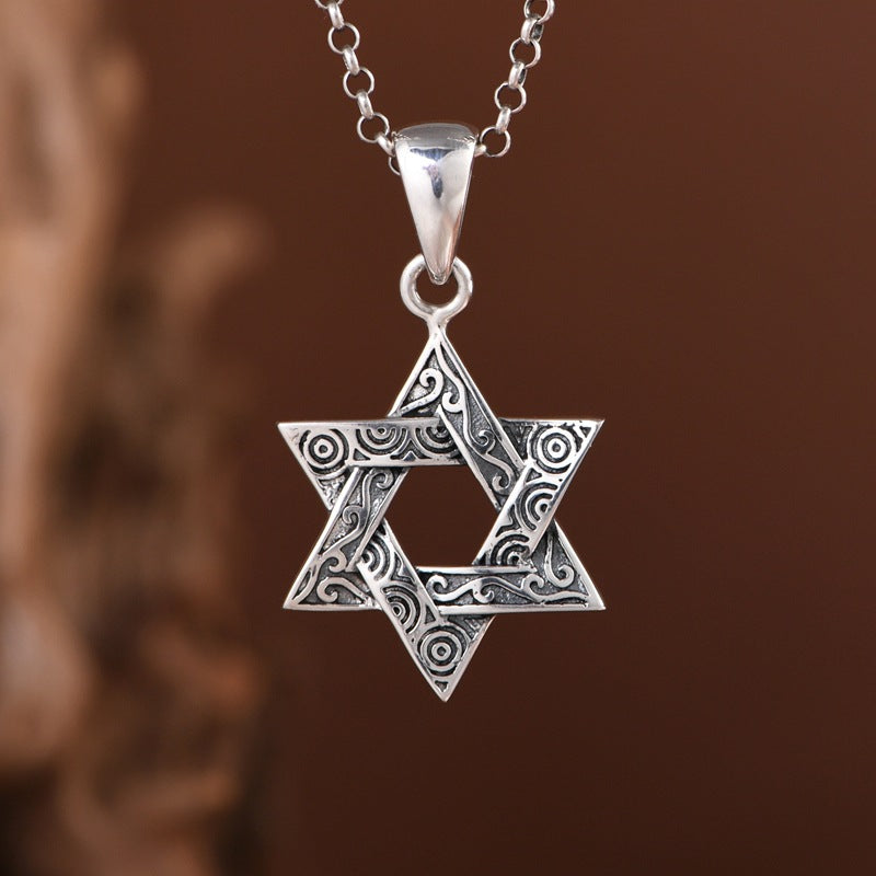 Hexagonal Star Pattern Necklace