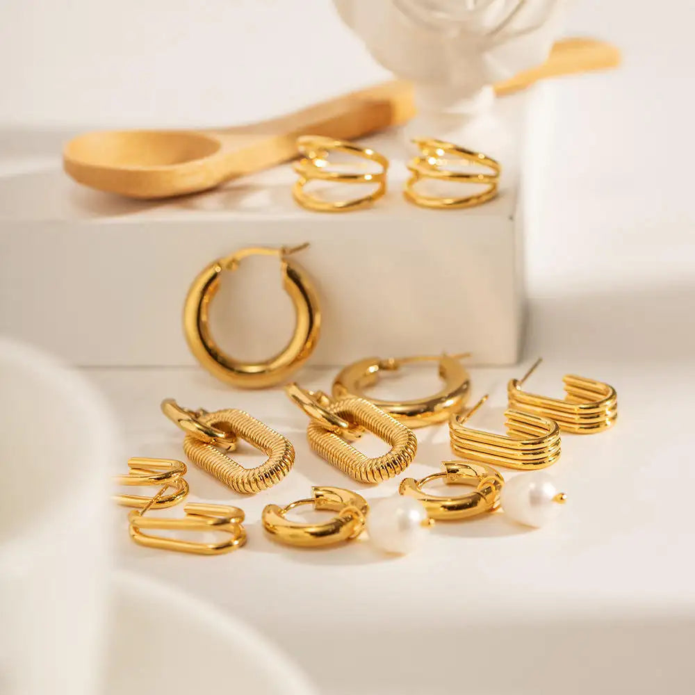 Gold Hoop Earrings