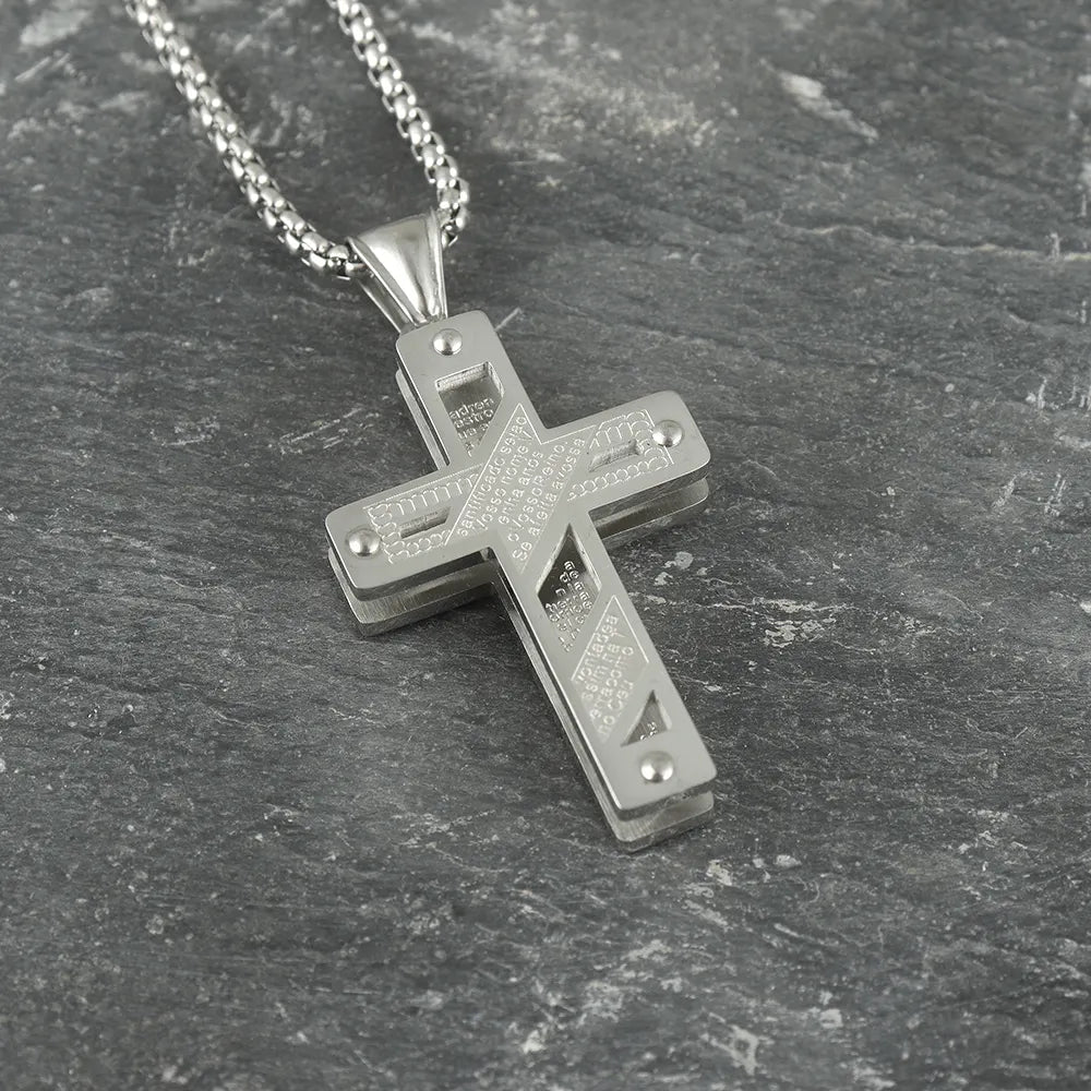 Scripture Cross Pendant