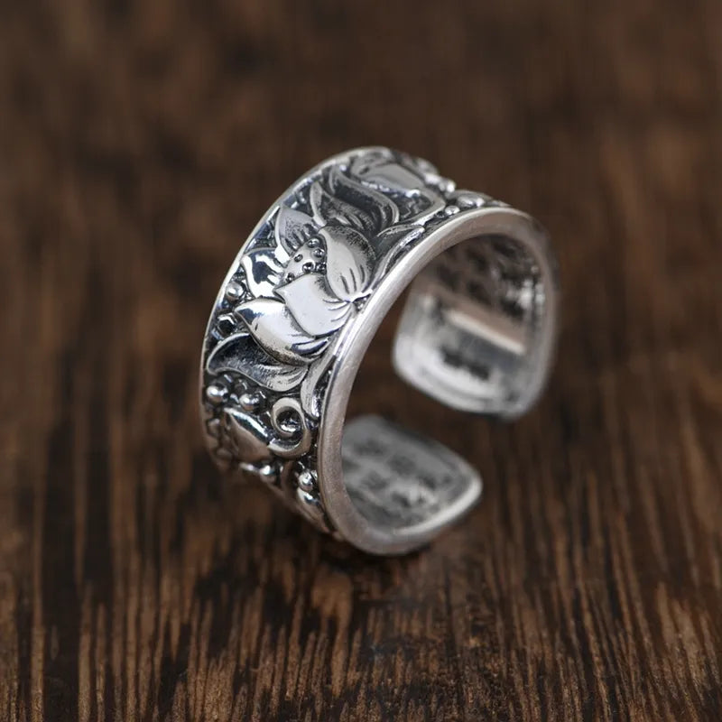Lotus Heart Ring