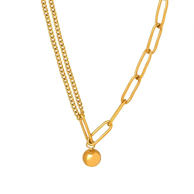 Layered Link Necklace