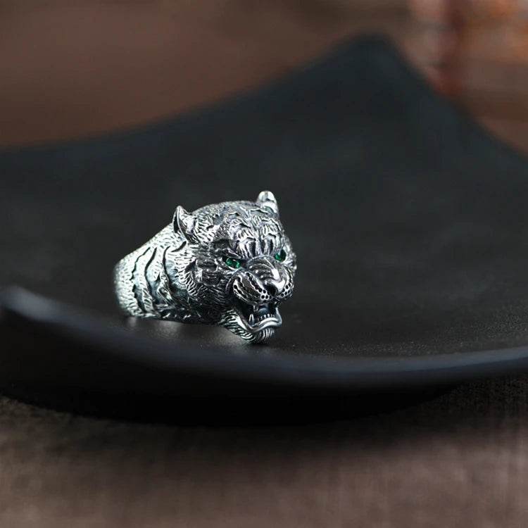 Thai Silver Tiger Ring