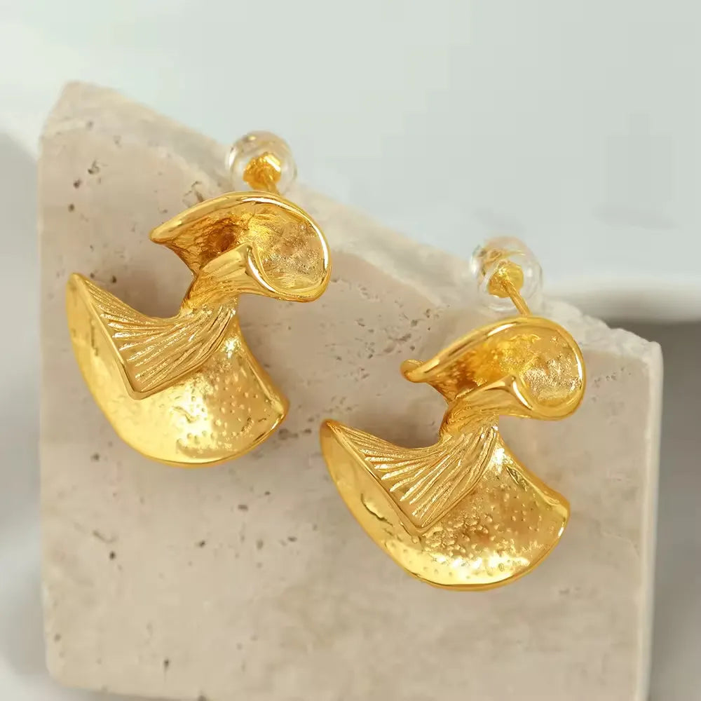 Ginkgo Leaf Earrings