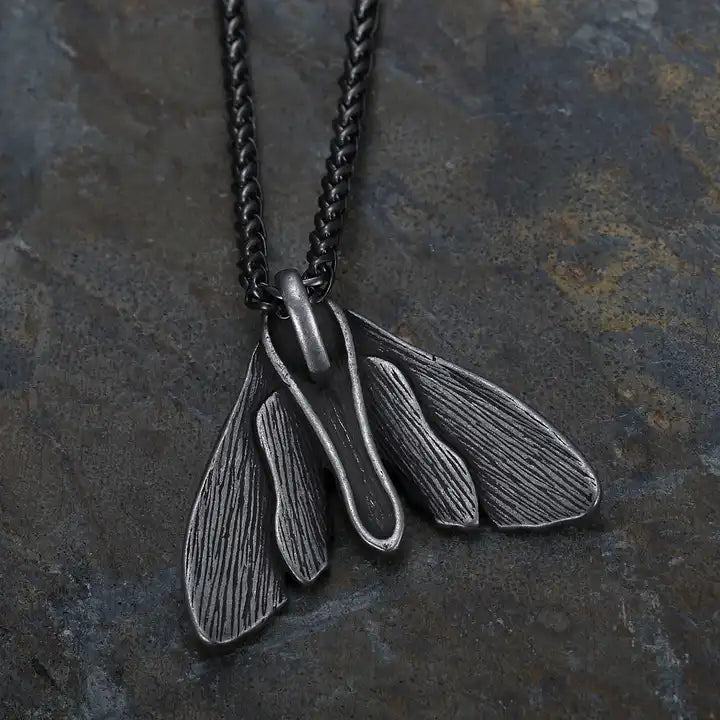 Moth Pendant Necklace