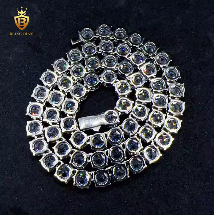 Tennis Chain - 8mm CZ Diamond, Stainless Steel