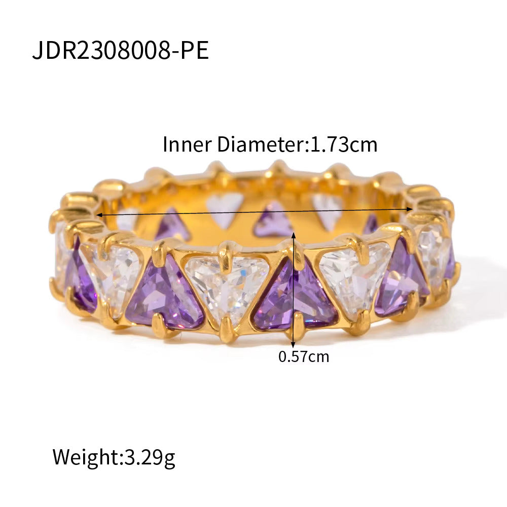 Gold Triangle Rings