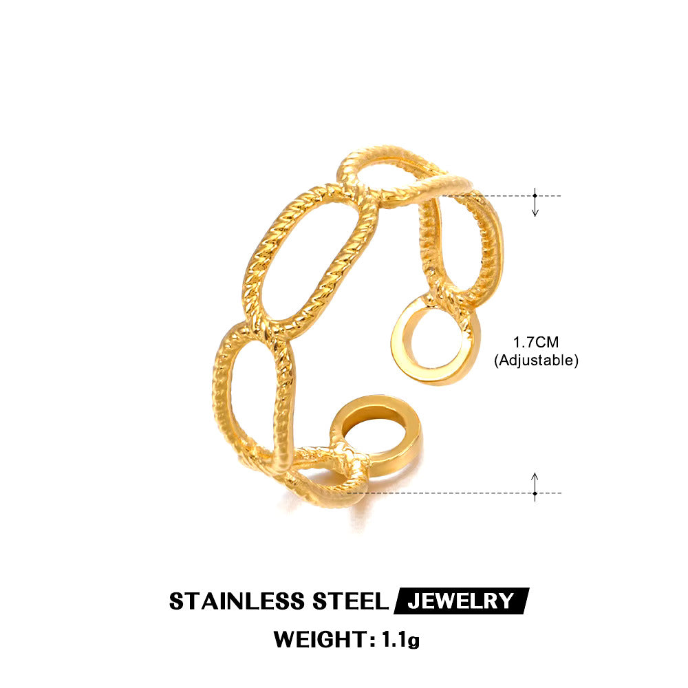 Gold Hollow Ring