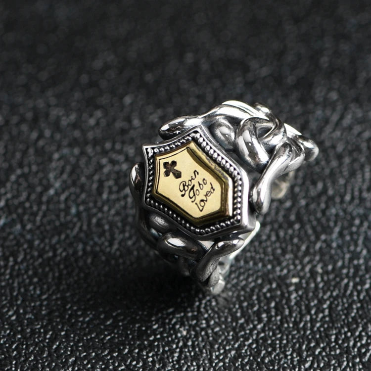Shield Cross Ring
