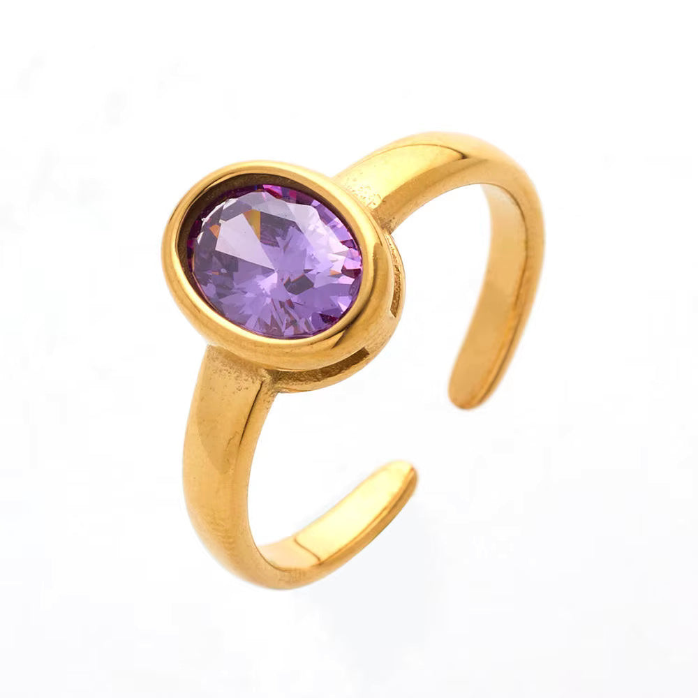 Oval Round Rings