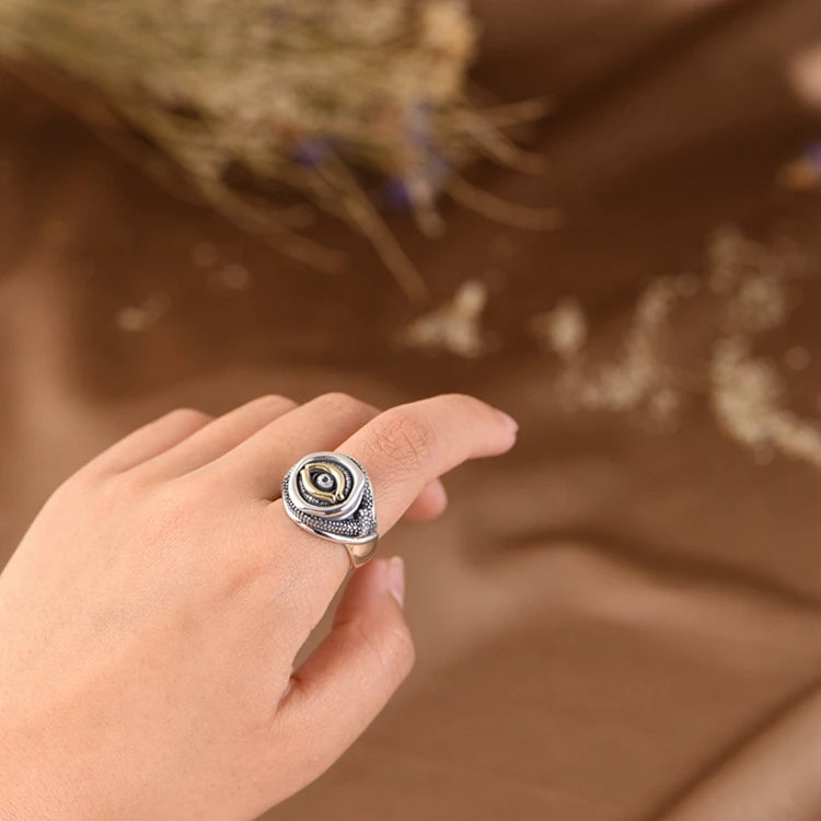 Gold Eye Ring
