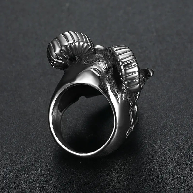Satanic goat Ring