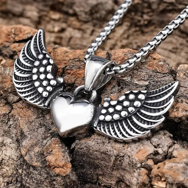 Winged Heart Pendant