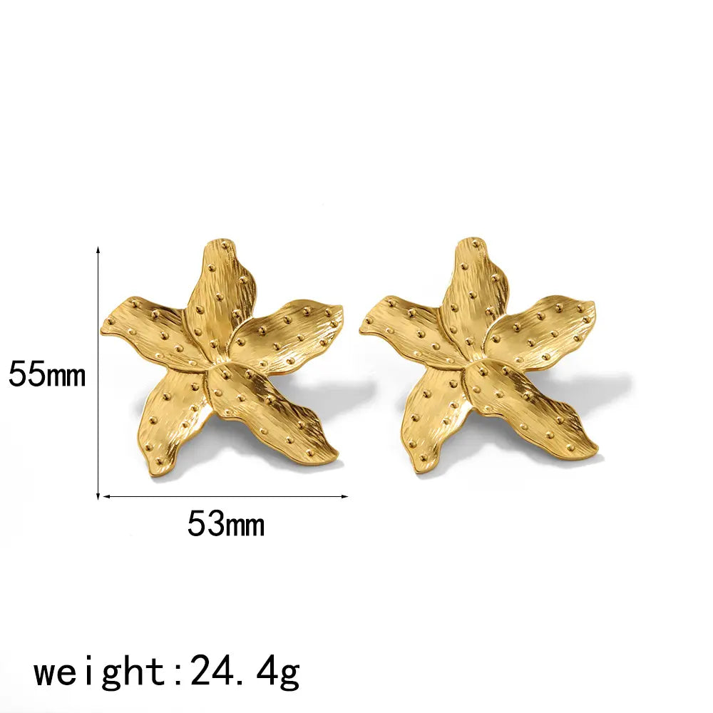 Leaf Flower Earrings