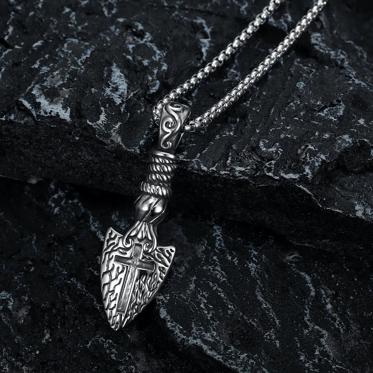 Spearhead Cross Pendant