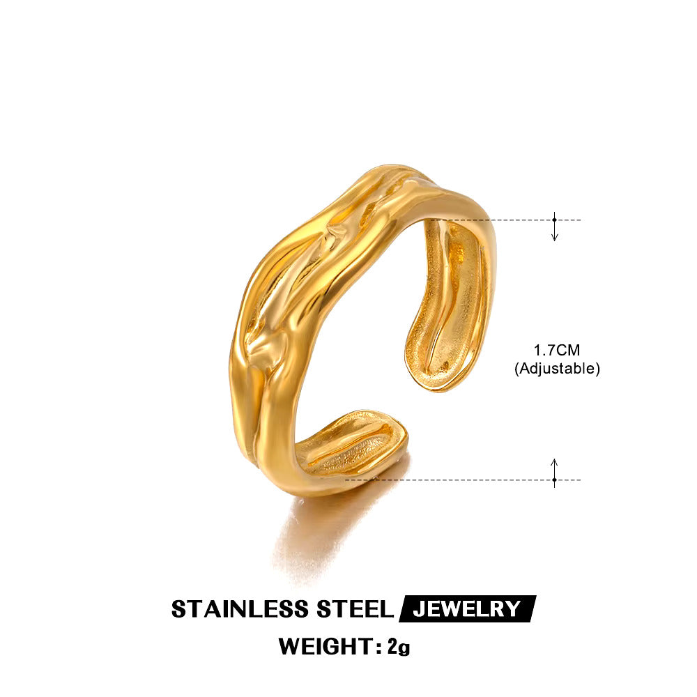 Gold Hollow Ring