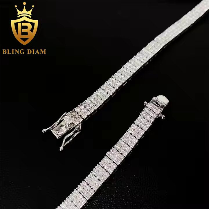 Triple Moissanite Bracelet