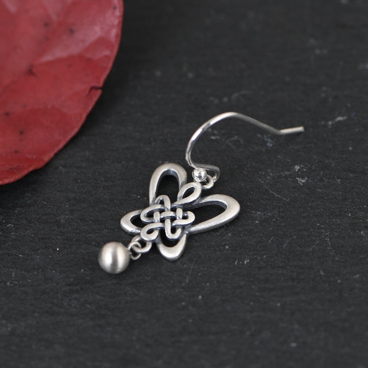 Ruyi Knot Design Drop Earrings