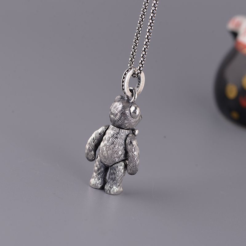 Bow Bear Necklace
