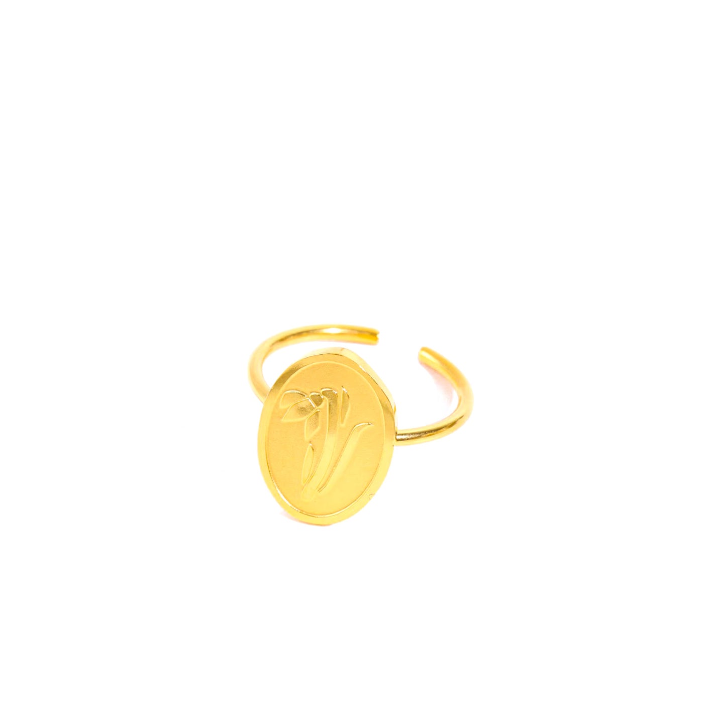 Floral Engraved Ring
