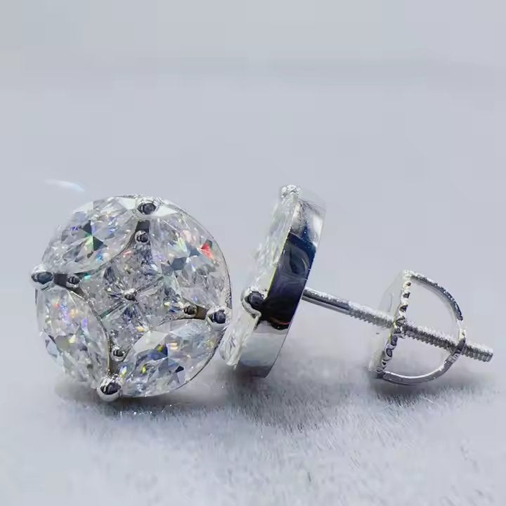 Moissanite Stud Earrings