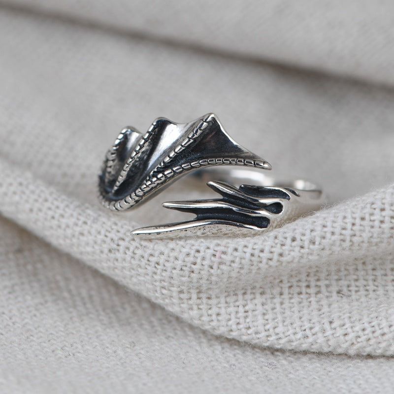 Winged Silver Ring