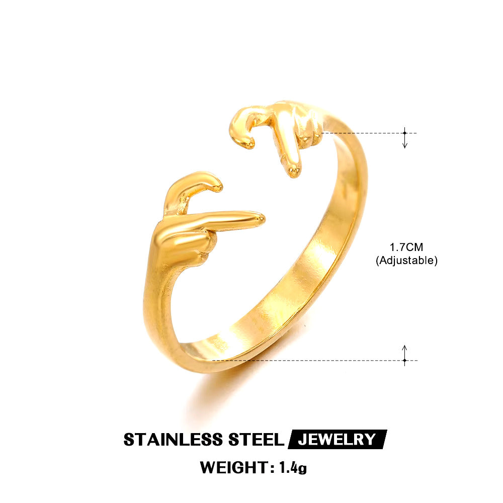 Gold Hollow Ring