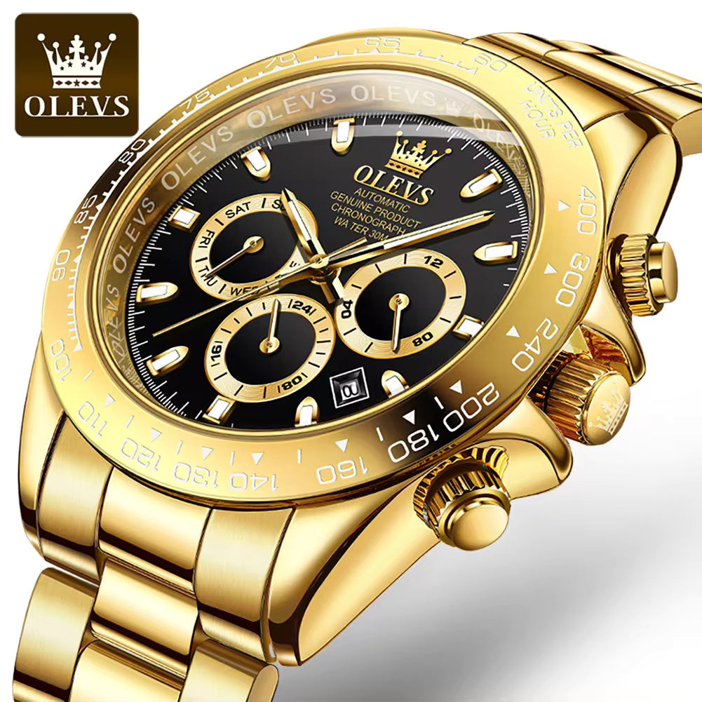 Gold Green Watch