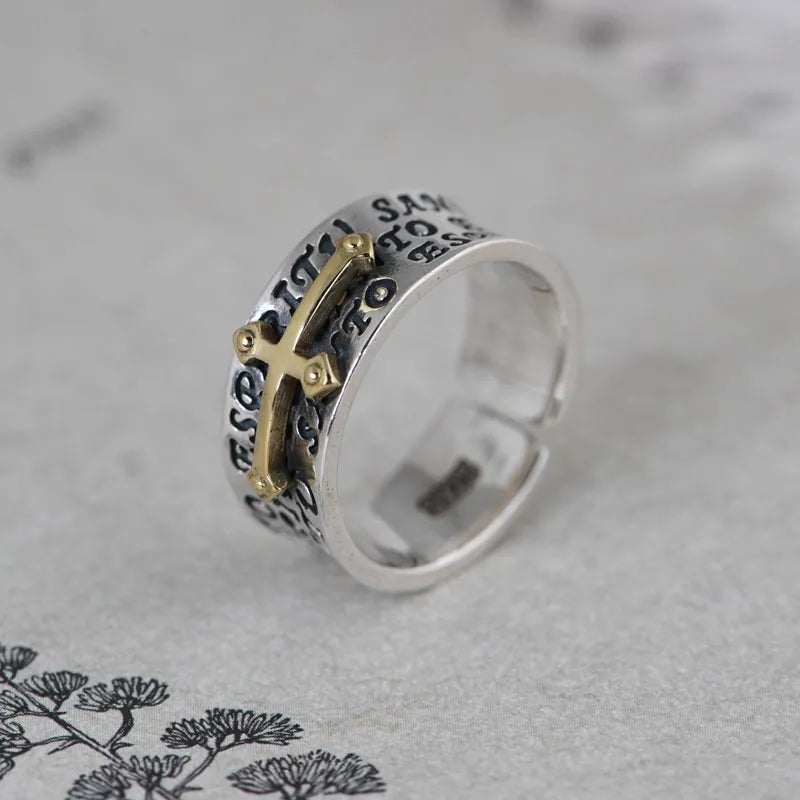 Silver Cross Ring