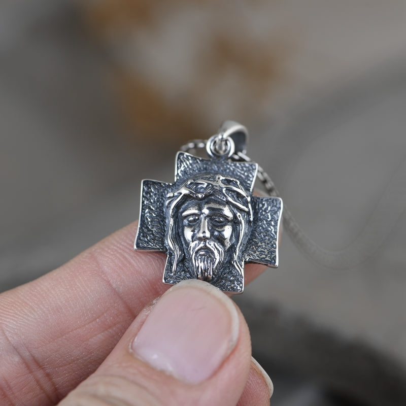 Cross Portrait Necklace