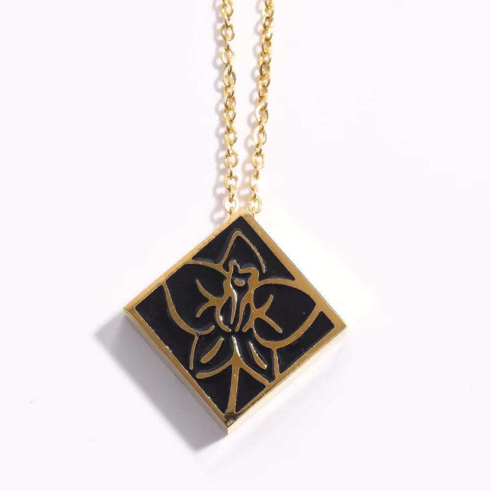 Gold Floral Pendant