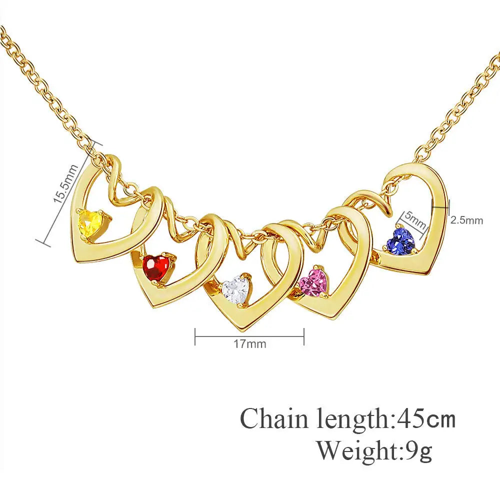 Linked Hearts Necklace