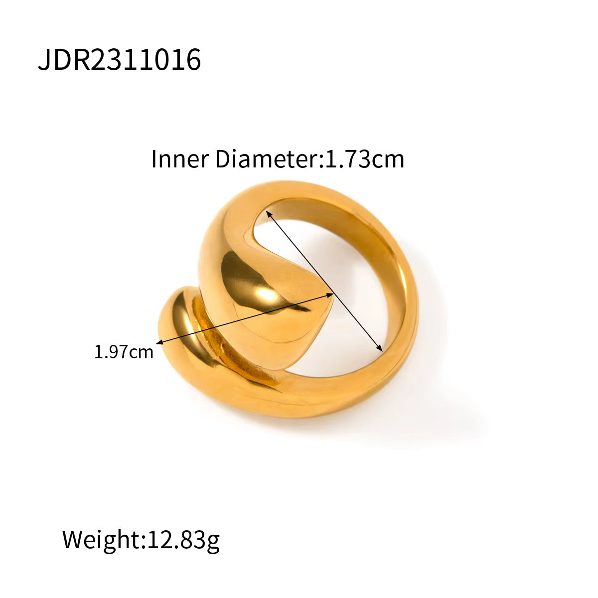 Gold Droplet Ring