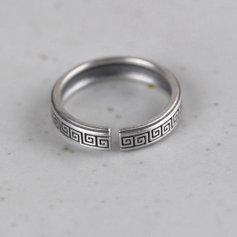 Retro Pattern ring